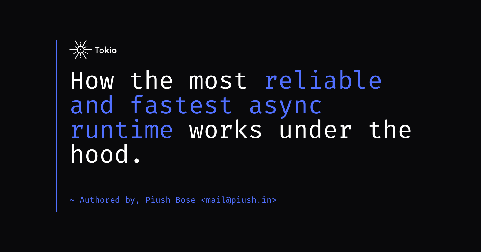 Tokio Under the Hood: How Rust’s Async Runtime Actually Works